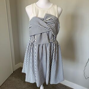 Anthropologie Striped Sleeveless Dress